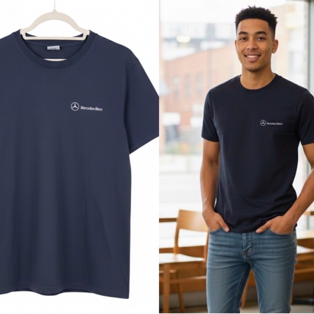 Mercedes-Benz Navy Logo Tee - medium